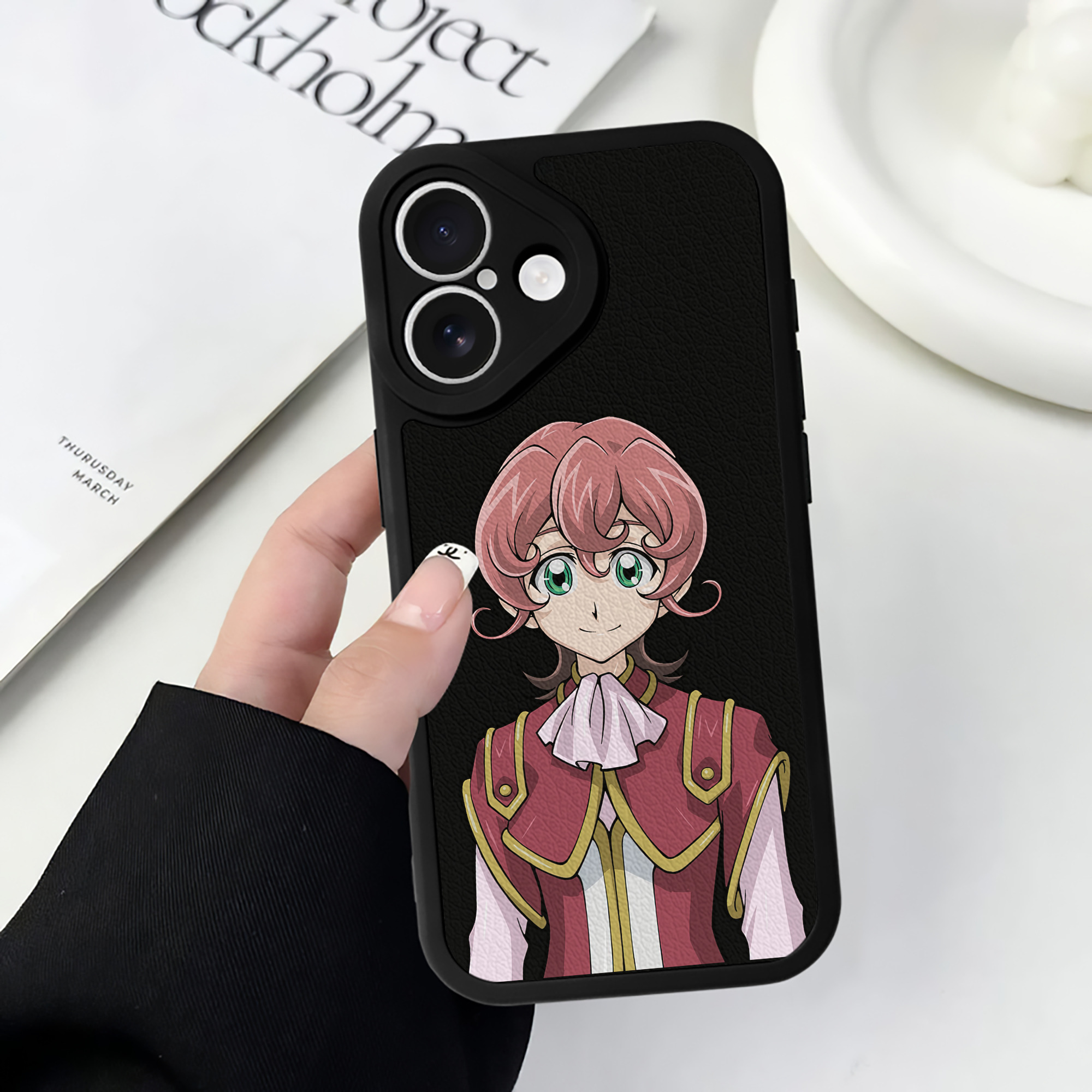 （画像用） 遊☆戯☆王 Yu-Gi-Oh! 【iPhone 16シリーズ対応】シリコンスマホケース（レザー調） 材質：シリコン